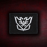 Decepticons Emblem Logo Transformers Gestickter Aufbügel- / Klettverschluss
